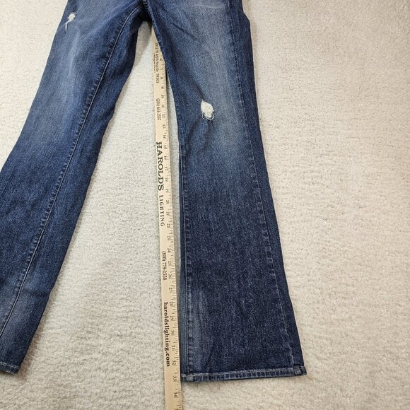CJ Cookie Johnson Jeans Women 25 Blue Grace Bootcut Med Wash Low Rise Distressed - Picture 9 of 15